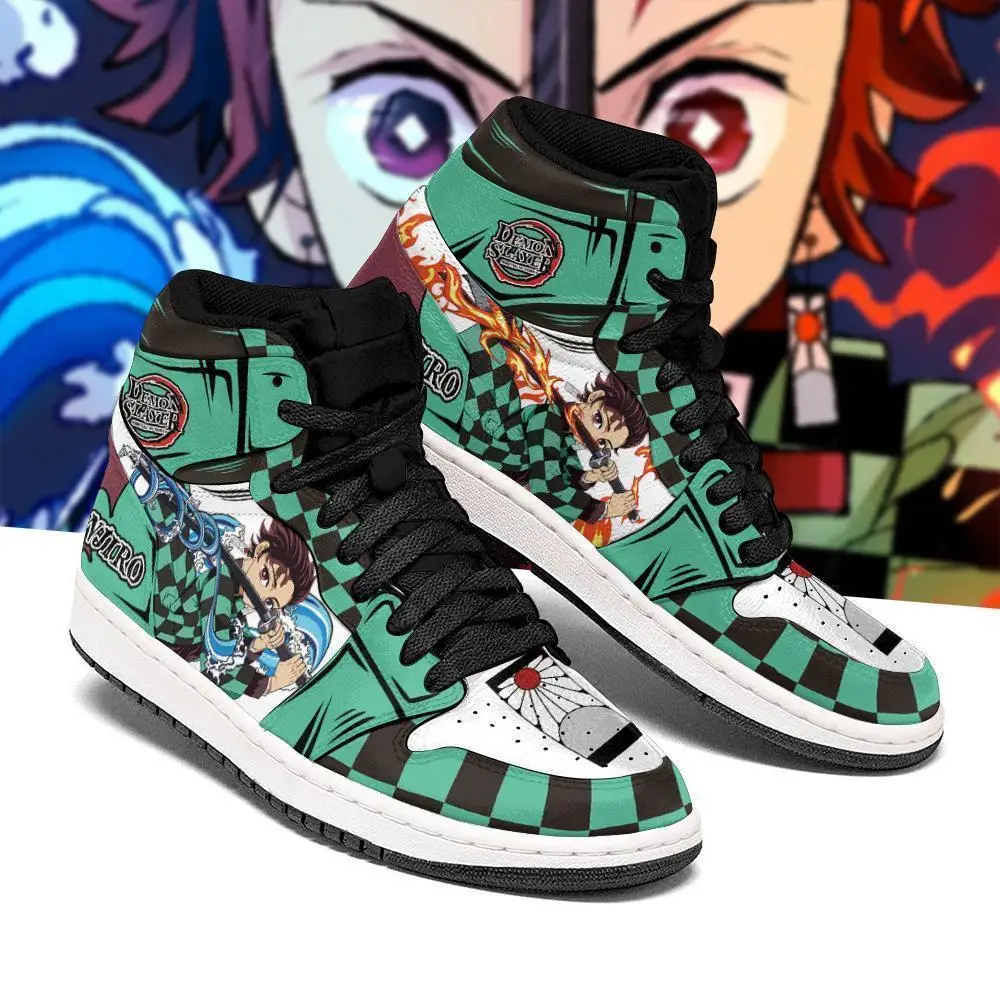 Tanjiro Sneaker Boots Water & Fire Demon Slayer Anime Shoes Fan