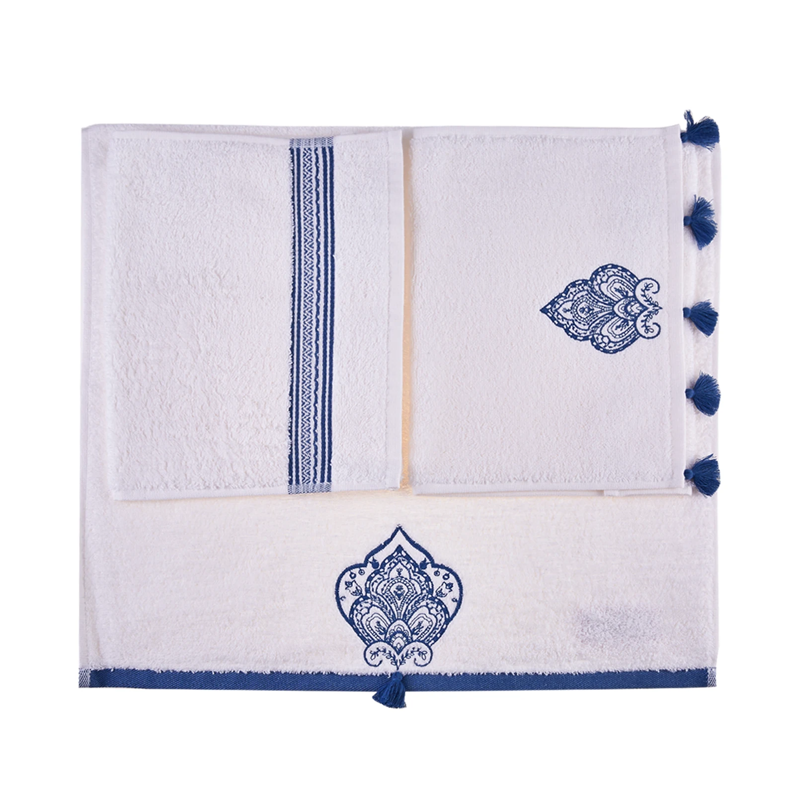 3 Piece Towel Embroidered Set
3 Piece Towel Embroidered Set