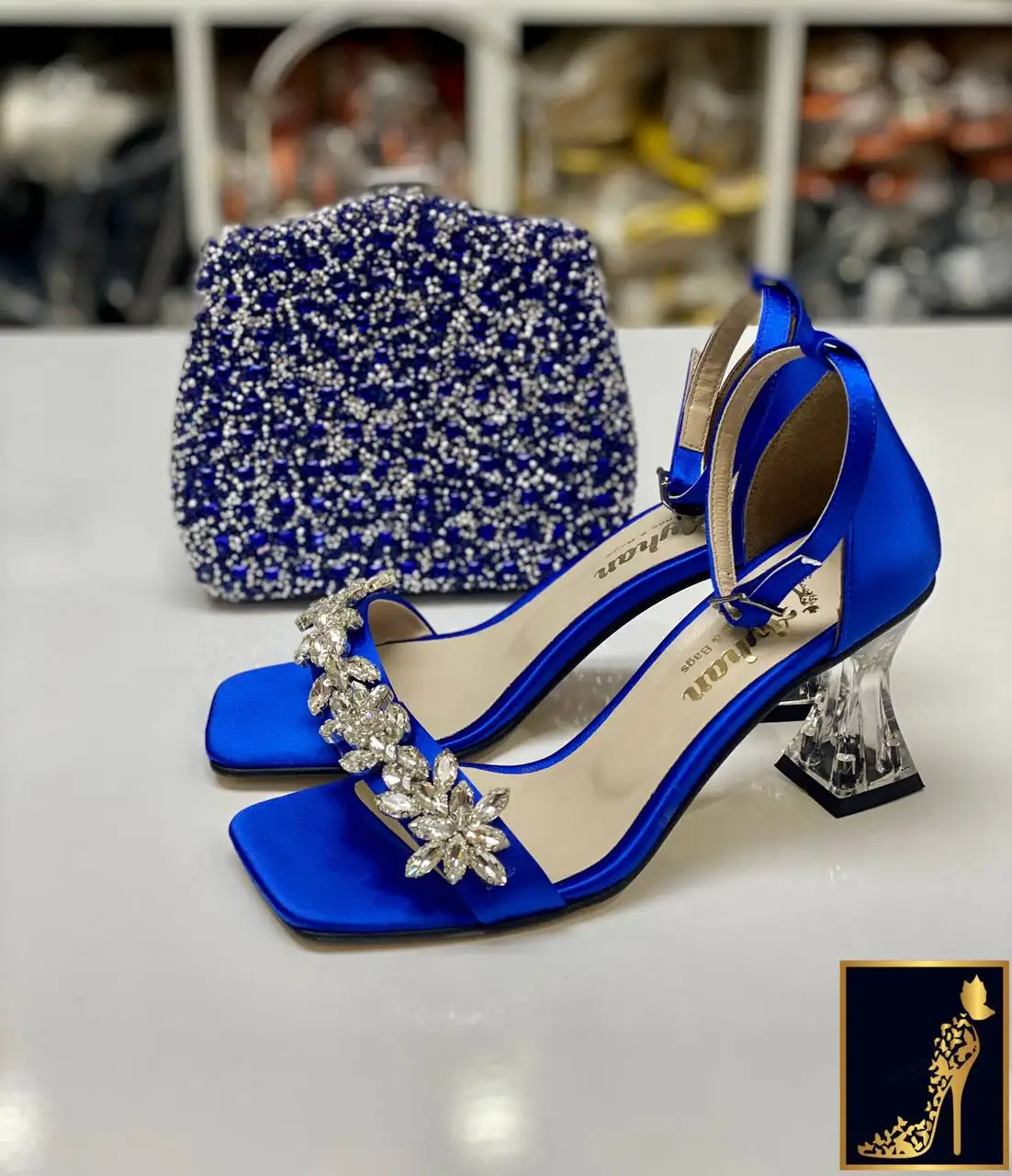 Women's Shoes Bag Set Pointed Toe High Heels Pumps Shoes Platform Wedding Dowry Business Used African Models Chain Strap sansale
Women's Shoes Bag Set Pointed Toe High Heels Pumps Shoes Platform Wedding Dowry Business Used African Models Chain Strap sansale