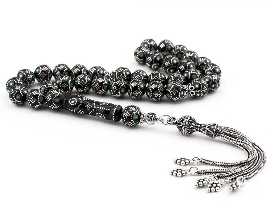 Green Mine Jet Rosary (Tasbih) с кисточкой из стерлингового серебра 925 пробы, Турецкая мода, высокое качество, ручная работа, Jawelery
Green Mine Jet Rosary (Tasbih) с кисточкой из стерлингового серебра 925 пробы, Турецкая мода, высокое качество, ручная работа, Jawelery