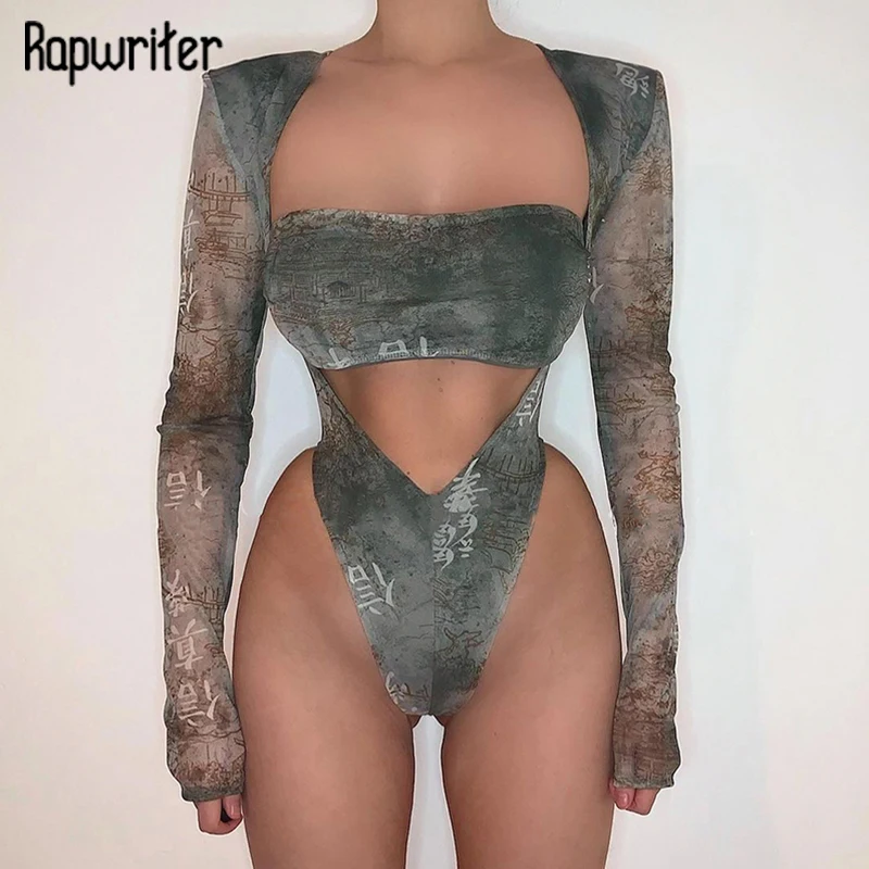Rapwriter Harajuku Print Skinny Bodysuit Hollow Out Long Sleeve Bodies For Women Sexy Bodycon Outfit 90s Stretch Fitness Romper
Rapwriter Harajuku Print Skinny Bodysuit Hollow Out Long Sleeve Bodies For Women Sexy Bodycon Outfit 90s Stretch Fitness Romper