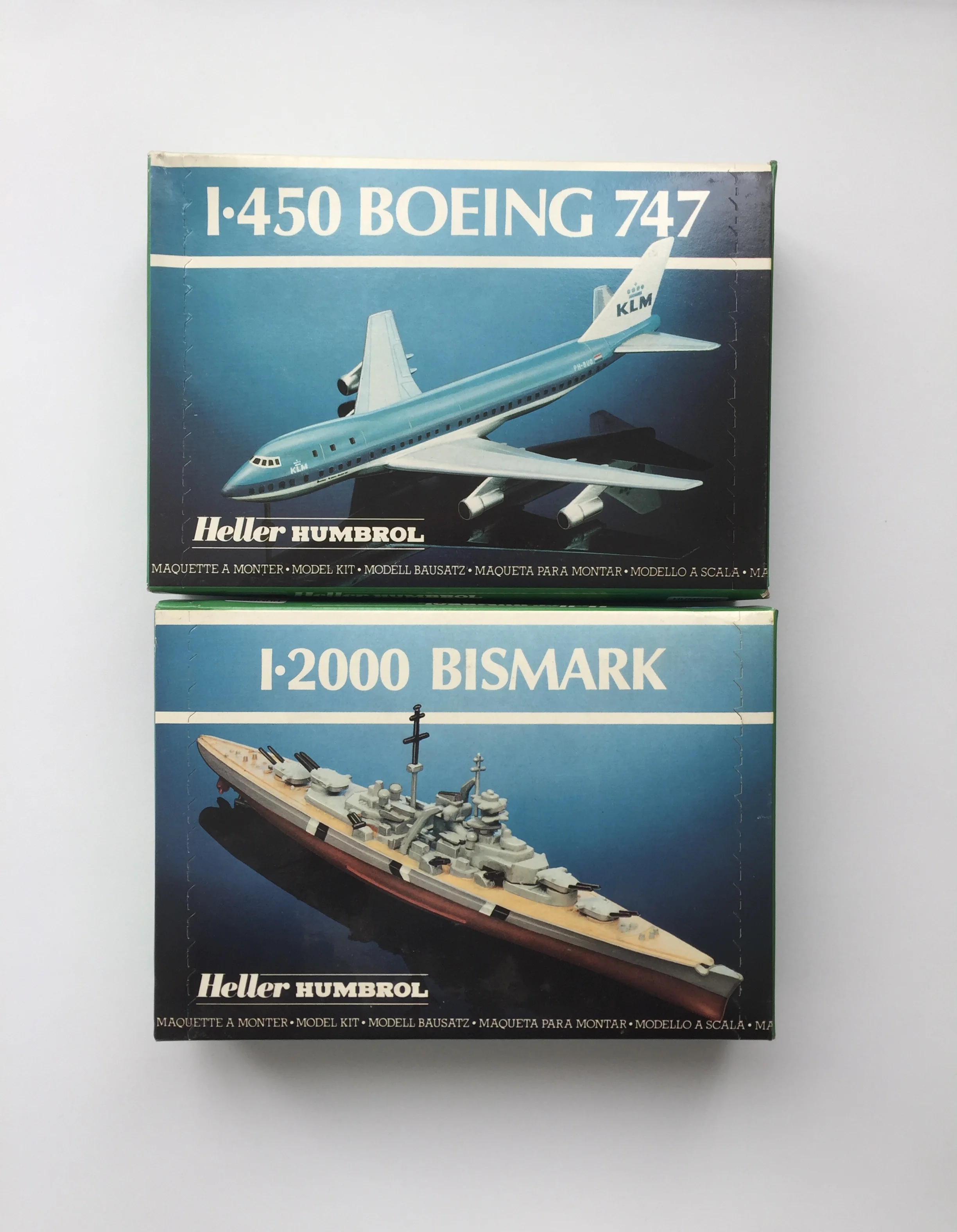 Heller Humbrol 1/2000 Bismark And 1/450 Boeing 747 Plastic Model Military Ship Aircraft Airplane Kit Hobby DIY
Heller Humbrol 1/2000 Bismark And 1/450 Boeing 747 Plastic Model Military Ship Aircraft Airplane Kit Hobby DIY