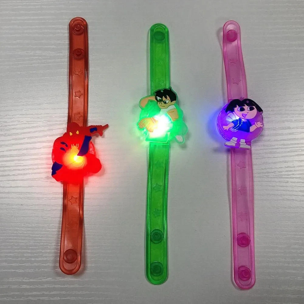 Мультфильм светящиеся браслеты LED для присмотра за детьми, ремень светящийся браслет Детские вечерние свадебные сувениры игрушки
Мультфильм светящиеся браслеты LED для присмотра за детьми, ремень светящийся браслет Детские вечерние свадебные сувениры игрушки