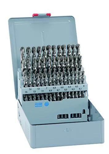 Спиральный фитиль Alpen HSS короткий DIN 338 Кобальт 6 10 RN x 0 1 мм 41 шт. в металлической