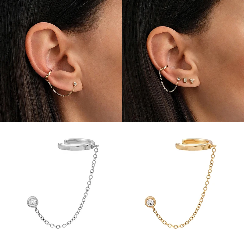 1pcs 100% 925 Fine Silver Delicate Dainty Chain Earring for Women High Quality Elegant Simple Handcuffs Link Chain Earrings
1pcs 100% 925 Fine Silver Delicate Dainty Chain Earring for Women High Quality Elegant Simple Handcuffs Link Chain Earrings