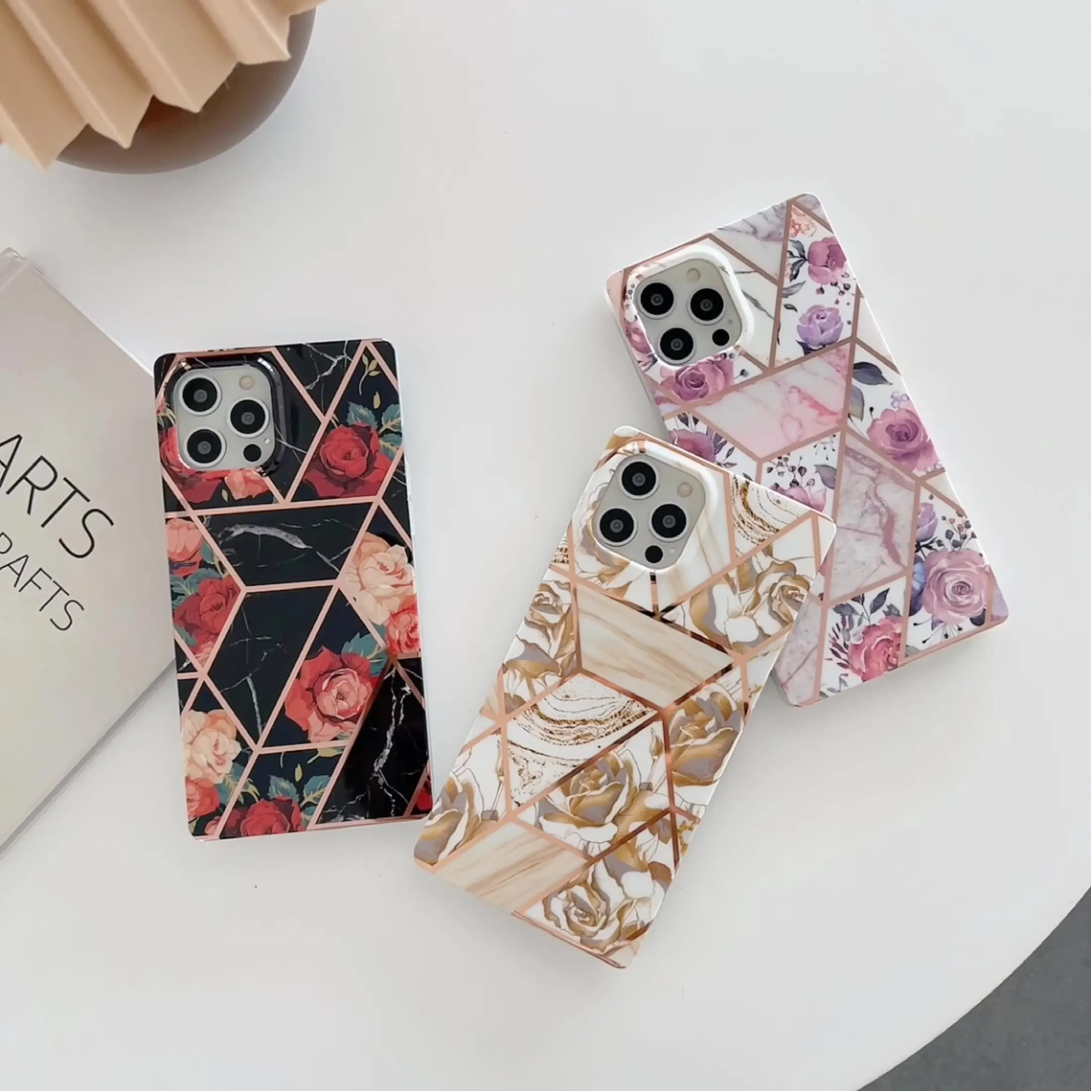 Splicing Flower Marble Flower Case For iPhone 12 mini 11 Pro Max Case Soft IMD Phone Back Cover For coque iphone XS Max XR 7 8
Splicing Flower Marble Flower Case For iPhone 12 mini 11 Pro Max Case Soft IMD Phone Back Cover For coque iphone XS Max XR 7 8