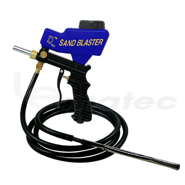 

Taiwan Made Air Sand blasting kit with hose Shot blasting Siphon and Gravity Feed Soda blaster LEMATEC Tool