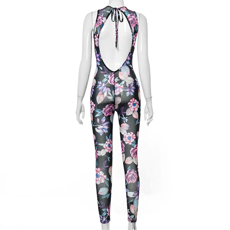 Bomblook 2021 Flower Print O-neck Sleeveless Backless See-through Lace-up Jumpsuits Summer Women Casual Fashion Siamese Trousers
Bomblook 2021 Flower Print O-neck Sleeveless Backless See-through Lace-up Jumpsuits Summer Women Casual Fashion Siamese Trousers