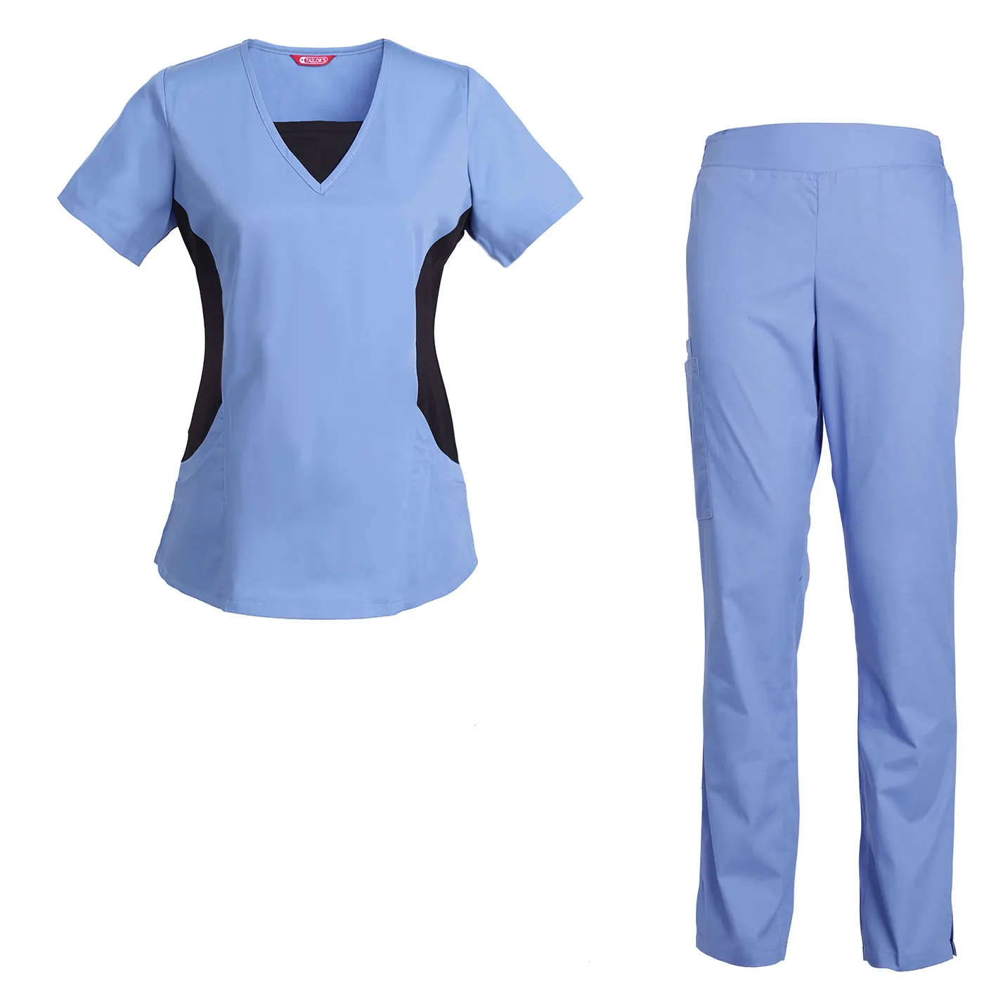 Women's Scrub Set Nursing Uniform Set Top and Slim Fit Flare-Leg Elastic Waist Pants
Women's Scrub Set Nursing Uniform Set Top and Slim Fit Flare-Leg Elastic Waist Pants