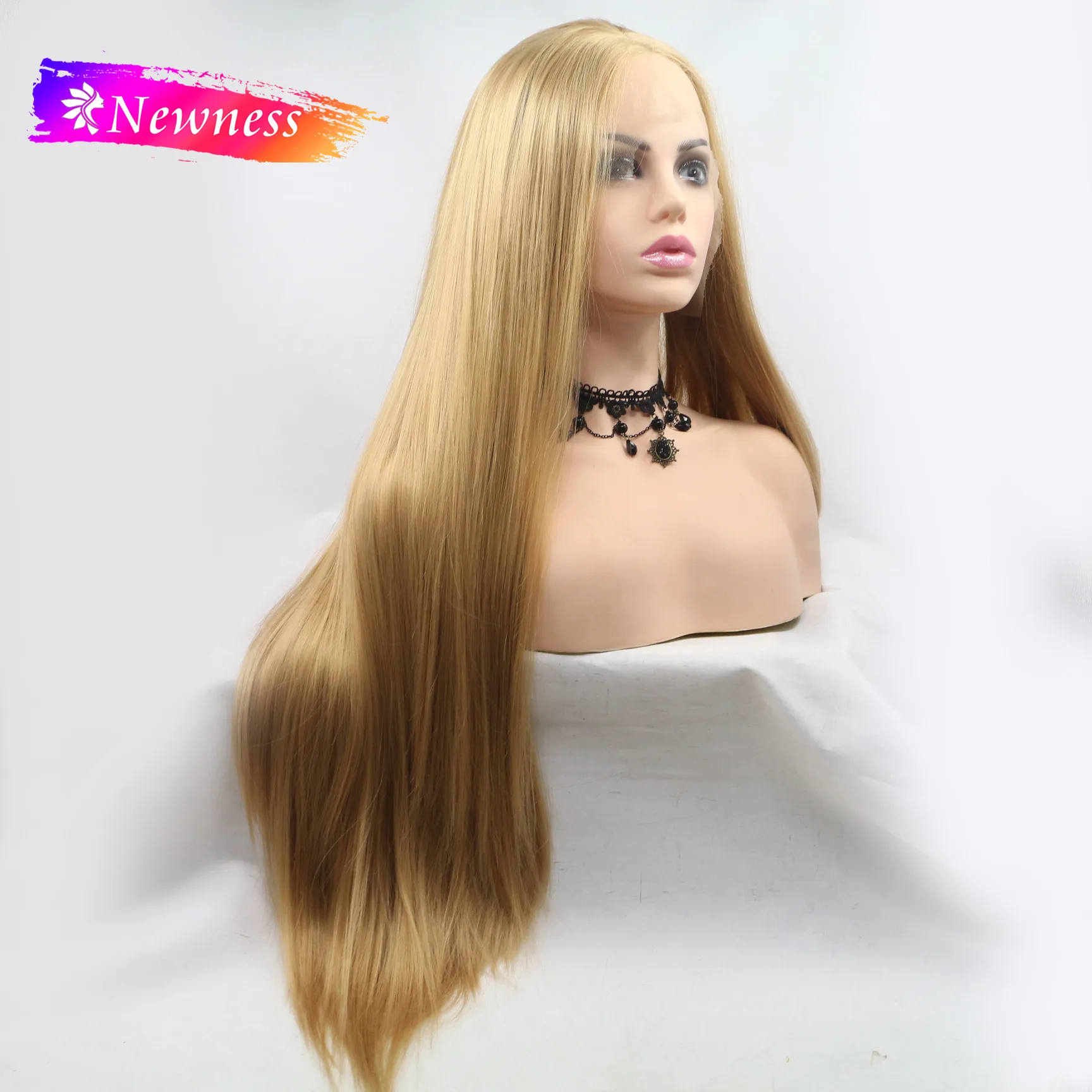 Newness Silky Straight Blonde 13x4 Lace Front Wigs For Women Middle Part Long Synthetic Wig with Natural Hairline
Newness Silky Straight Blonde 13x4 Lace Front Wigs For Women Middle Part Long Synthetic Wig with Natural Hairline