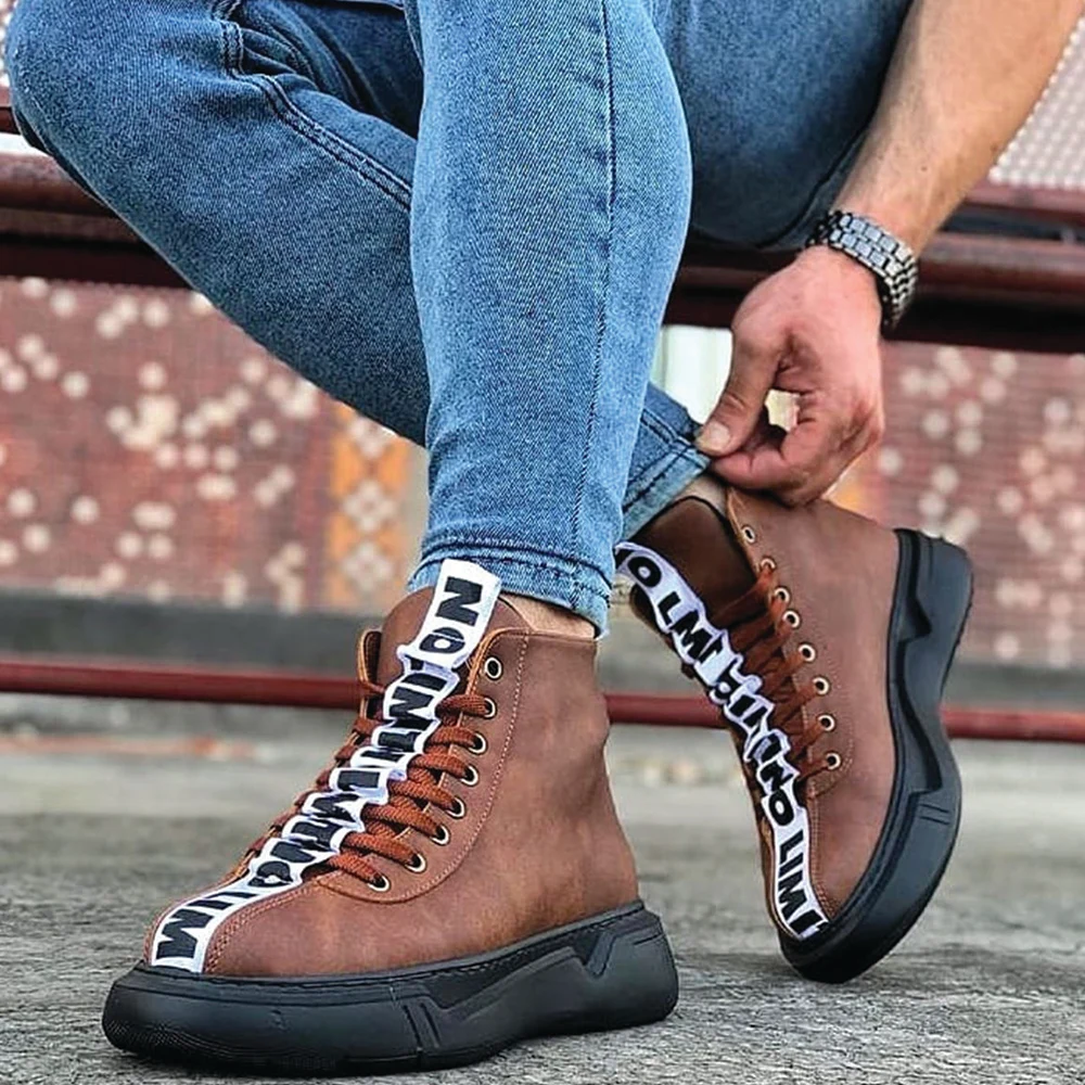 Wagoon WG03 Taba повседневные Erkek Yarım Bilek Bot разумная цена и мужская обувь новая модель