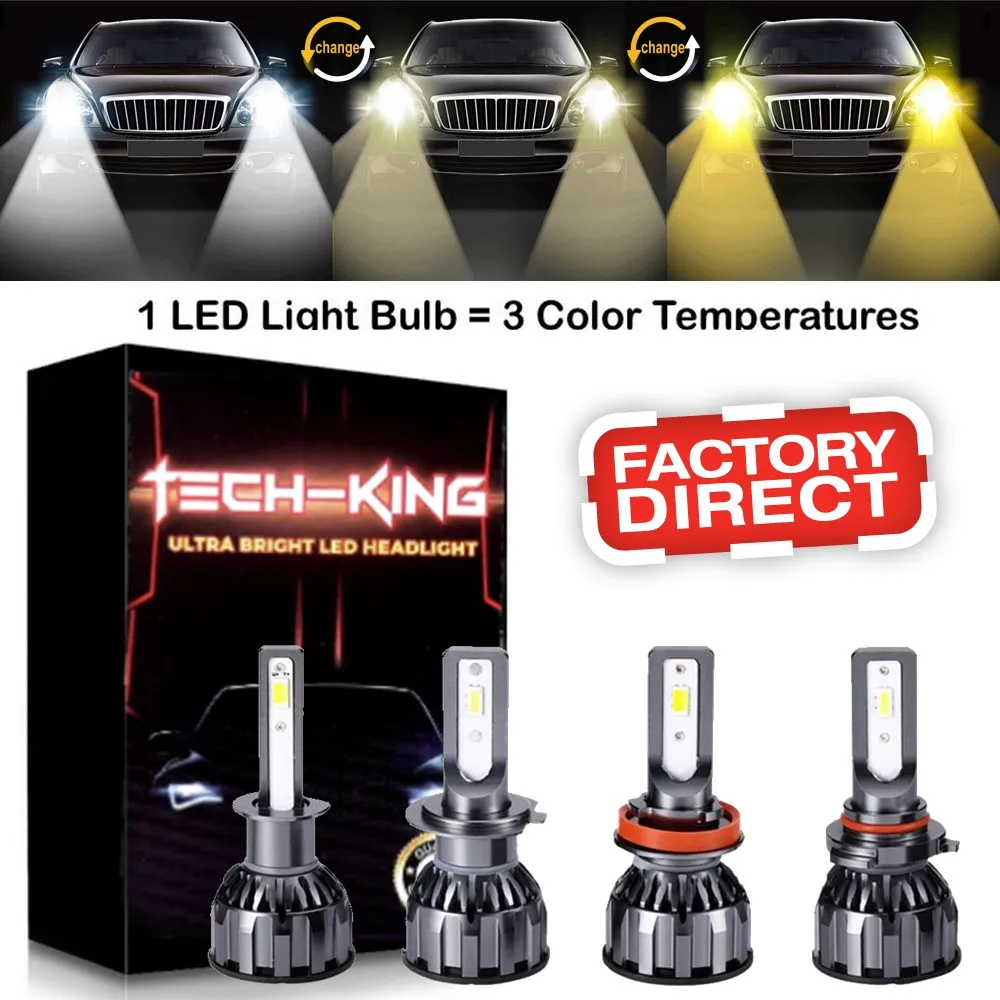 LED Headlight Bulbs Waterproof Xenon Replacement Car Automobile Headlamps 3 Colors 6000K 3000K 4500K Direct from Factory
LED Headlight Bulbs Waterproof Xenon Replacement Car Automobile Headlamps 3 Colors 6000K 3000K 4500K Direct from Factory