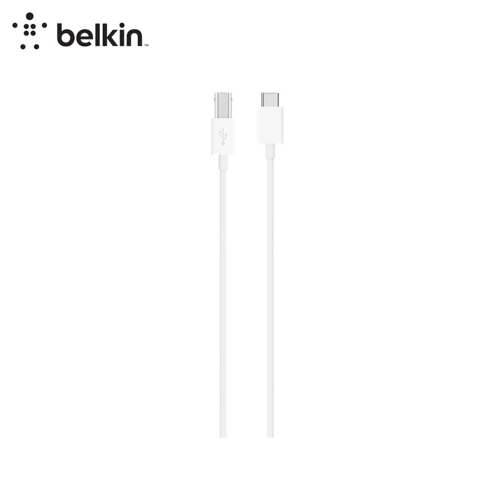 Фото Кабель Belkin USB-C папа/USB-B 3A 1м белый (F2CU028ds1M-WHT) | Мобильные телефоны и аксессуары