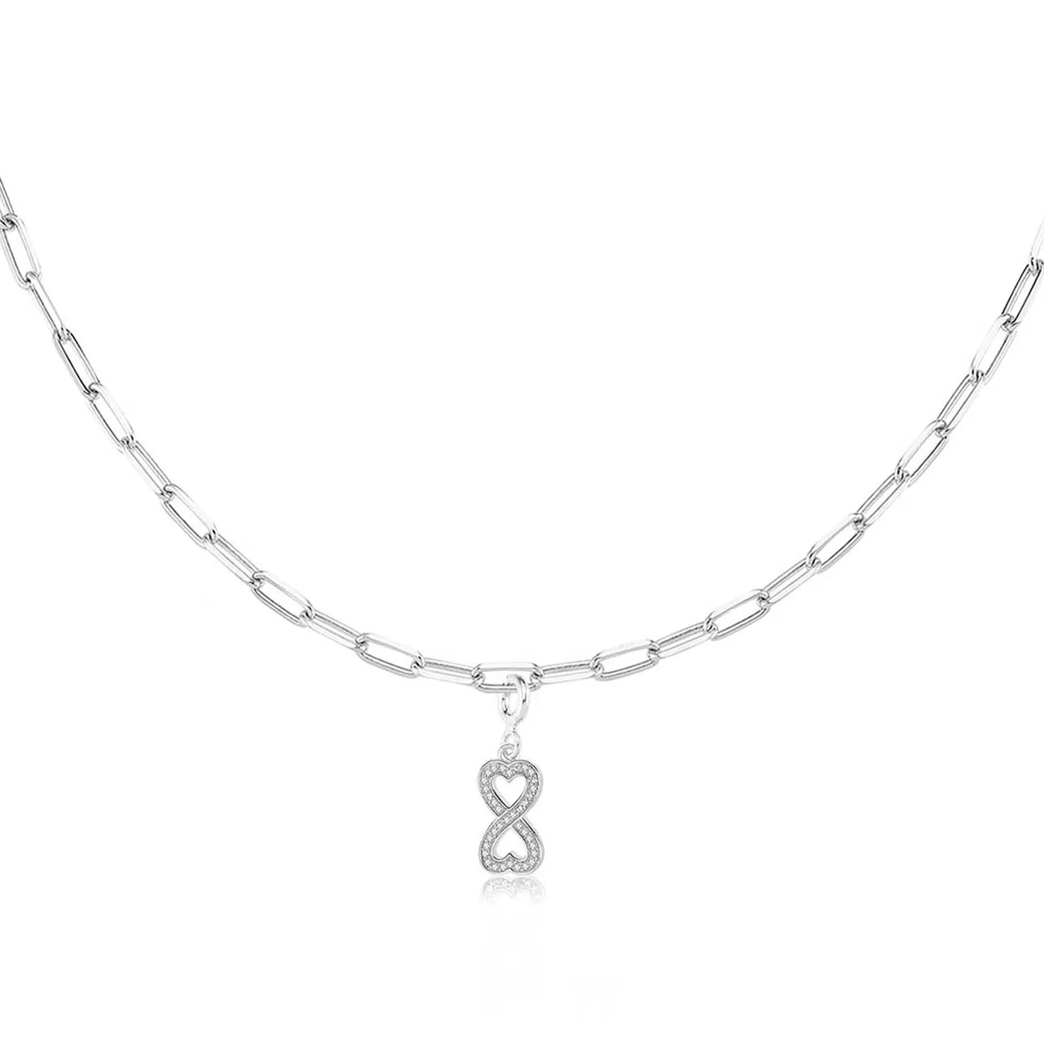 Valori Jewels Infinity, Zirconia White Gemstone, Rhodium Plated, Sterling Silver Charm Necklace
Valori Jewels Infinity, Zirconia White Gemstone, Rhodium Plated, Sterling Silver Charm Necklace