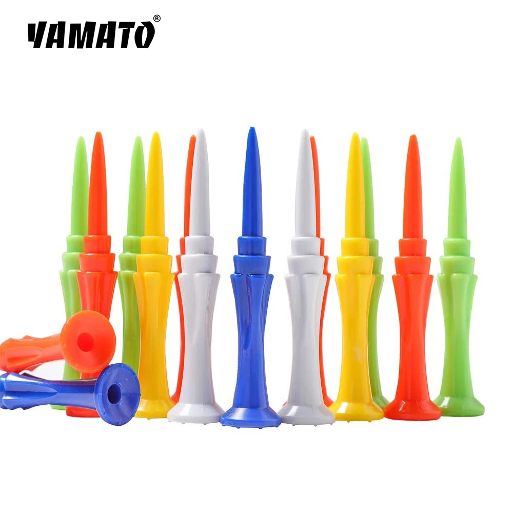 Yamato 20 Pcs/Pack Coloful Plastic Golf Tees Professional 3-1/4 Inch Step Down Premium Unbreakable Long Golf Tee for Golfer
Yamato 20 Pcs/Pack Coloful Plastic Golf Tees Professional 3-1/4 Inch Step Down Premium Unbreakable Long Golf Tee for Golfer