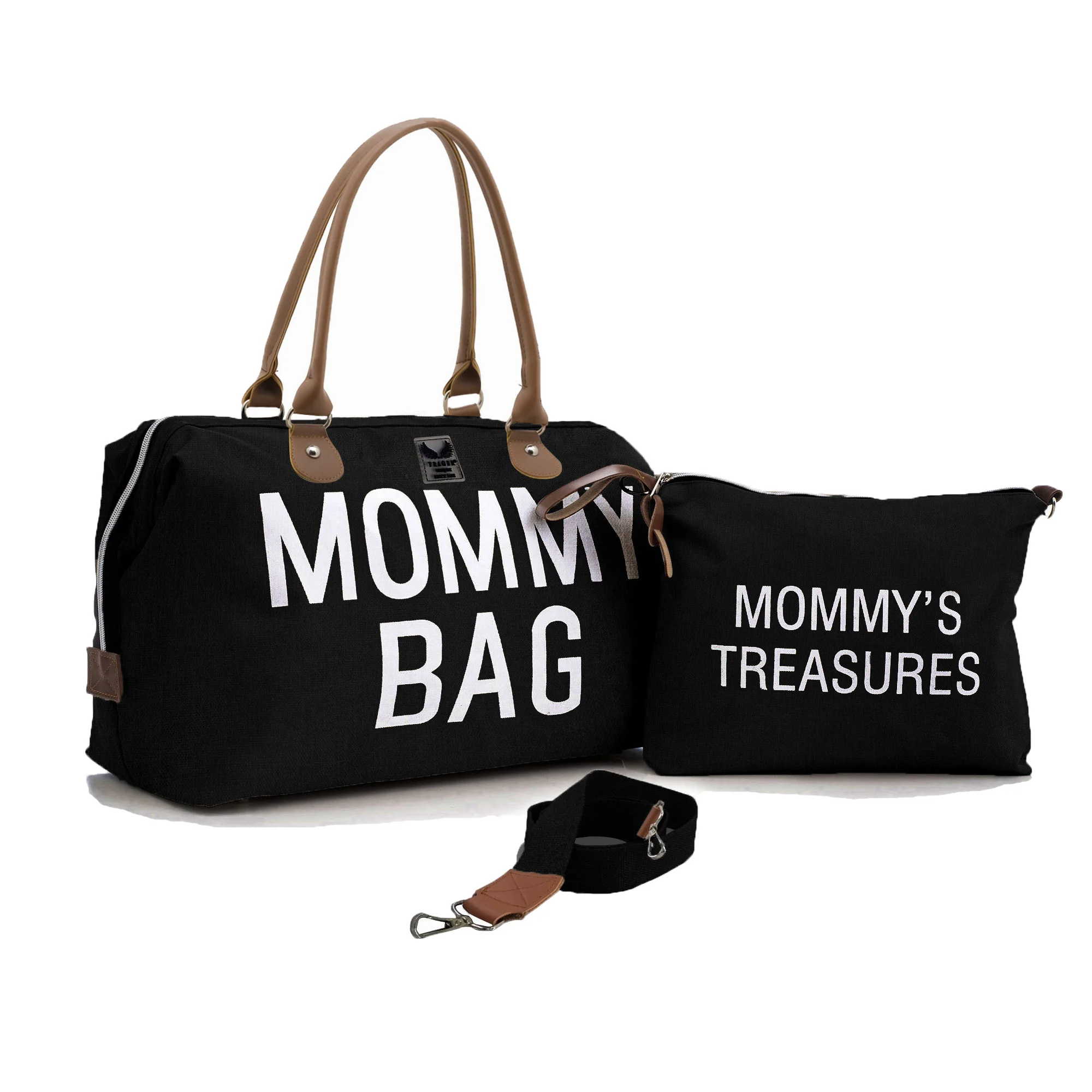 

Diaper Bag Tote, Chqel Mommy Bag for Hospital & Maternity Mommy's with Treasures Bag, large Capacity Weekender Travel Bag