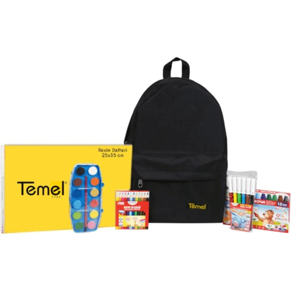 6 pcs School Stationery Set Bag Backpack Paints Colors Felt-tip Pen WaterColor Drawing Book Student Education Coloring
6 pcs School Stationery Set Bag Backpack Paints Colors Felt-tip Pen WaterColor Drawing Book Student Education Coloring