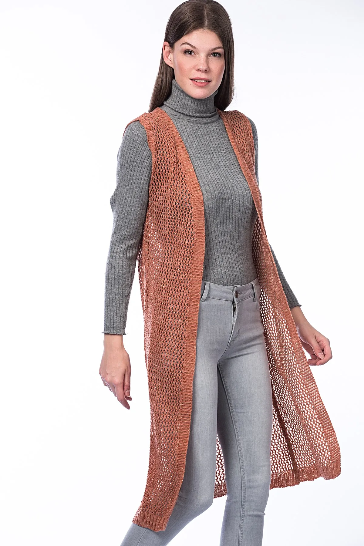 Dewberry Women Mink Vest-1160001 Z6076 | Женская одежда