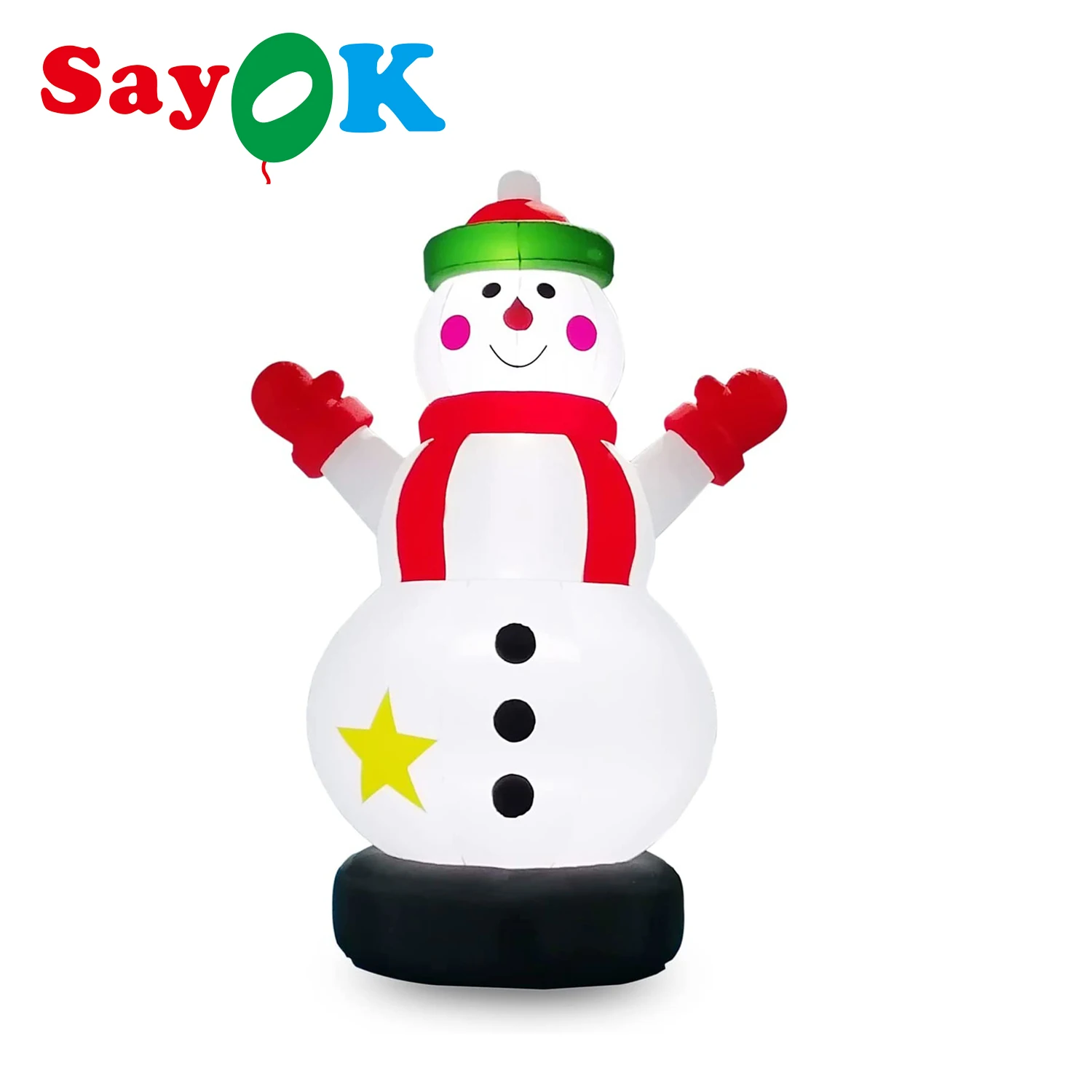 SAYOK 16,4 футов гигантский надувной Рождественский снеговик с белым светом-подходит для дома // двора/офиса/торгового центра/парка/площади
SAYOK 16,4 футов гигантский надувной Рождественский снеговик с белым светом-подходит для дома // двора/офиса/торгового центра/парка/площади