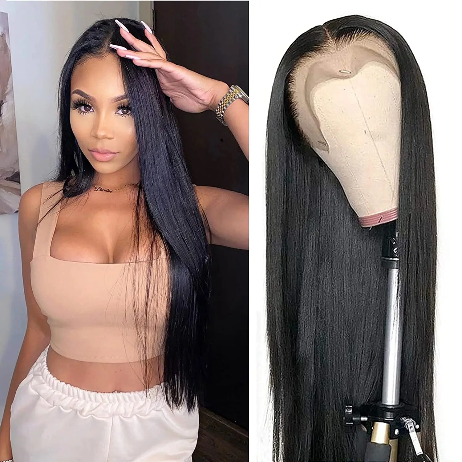 32 Inch Brazilian Straight Natural Hd Lace Front Wigs For Balck Women 100% Human Hair Remy Wigs Straight Lace Front Wig 13x6x1 T
32 Inch Brazilian Straight Natural Hd Lace Front Wigs For Balck Women 100% Human Hair Remy Wigs Straight Lace Front Wig 13x6x1 T