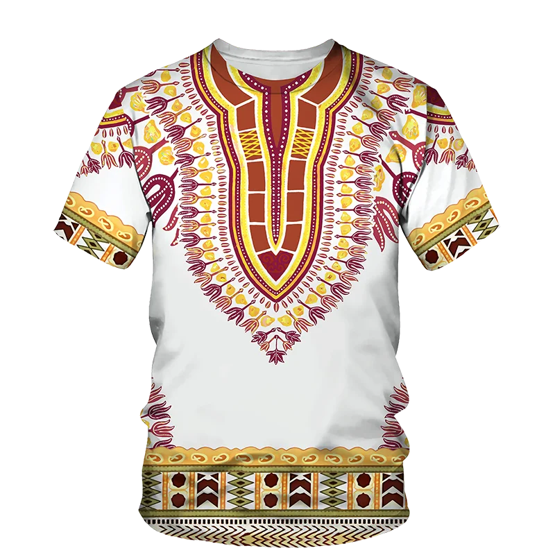 Летние футболки одежда для пар футболка в этническом стиле с Африканским принтом