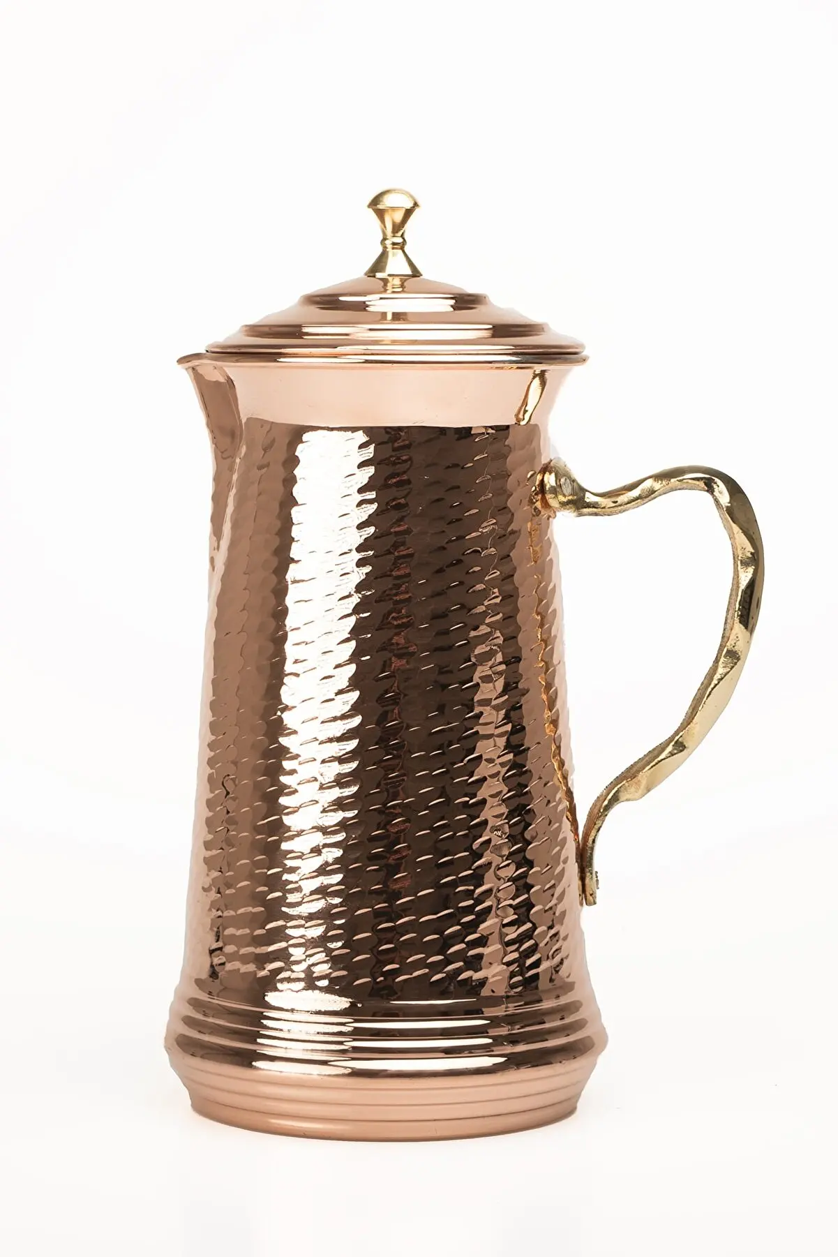 Cpper jug with lid hand hammered copper Turk water pitcher pure copper pitcher made in turkey silver decanter - 1 piece jug
Cpper jug with lid hand hammered copper Turk water pitcher pure copper pitcher made in turkey silver decanter - 1 piece jug