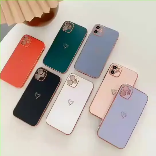 Electroplating Love Phone Case For IPhone 13 12 11 Pro Max Mini X XS XR 7 8 Plus SE 2 2020 Soft Silicone Back Cover
Electroplating Love Phone Case For IPhone 13 12 11 Pro Max Mini X XS XR 7 8 Plus SE 2 2020 Soft Silicone Back Cover
