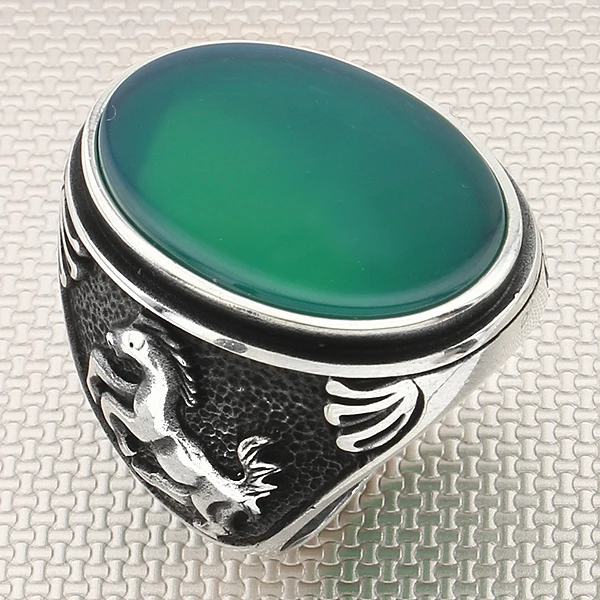 Rearing Horse Figured Green Agate Gemstone Men Ring made 925 Sterling Silver Jewellery Handmade Ring Natural Gemstone Men Ring
Rearing Horse Figured Green Agate Gemstone Men Ring made 925 Sterling Silver Jewellery Handmade Ring Natural Gemstone Men Ring