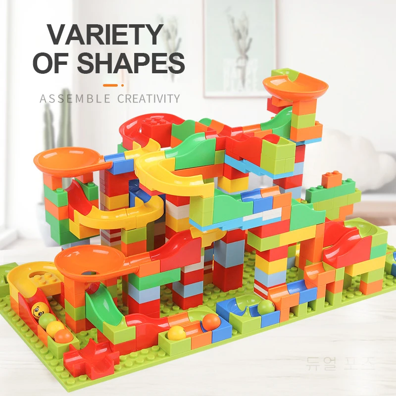 165pcs Marble Race Run Assembly Toys Block Bulk Model City Building Blocks Funnel Slide Blocks For Children DIY Christmas Gifts
165pcs Marble Race Run Assembly Toys Block Bulk Model City Building Blocks Funnel Slide Blocks For Children DIY Christmas Gifts