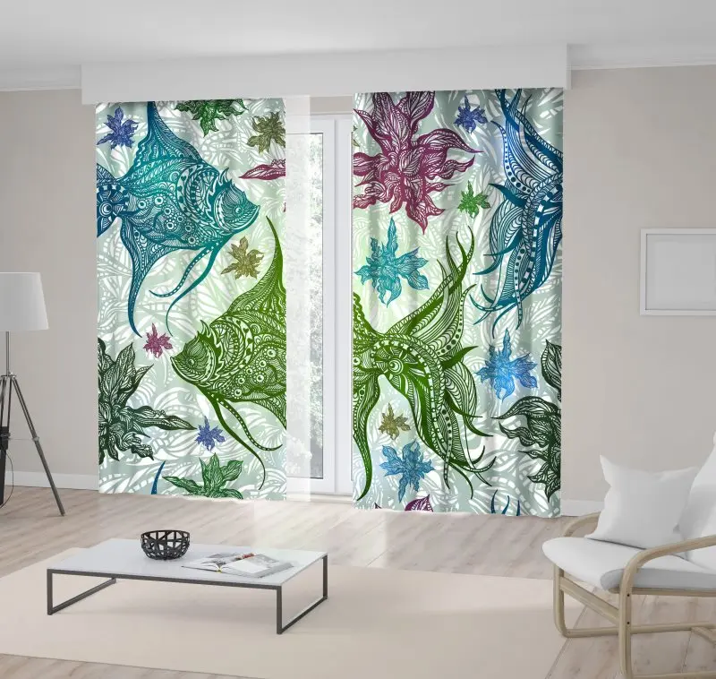 Curtain Fish Abstract Underwater Wild Life Tropical Nature Vintage Style Artwork Green Blue Purple
Curtain Fish Abstract Underwater Wild Life Tropical Nature Vintage Style Artwork Green Blue Purple