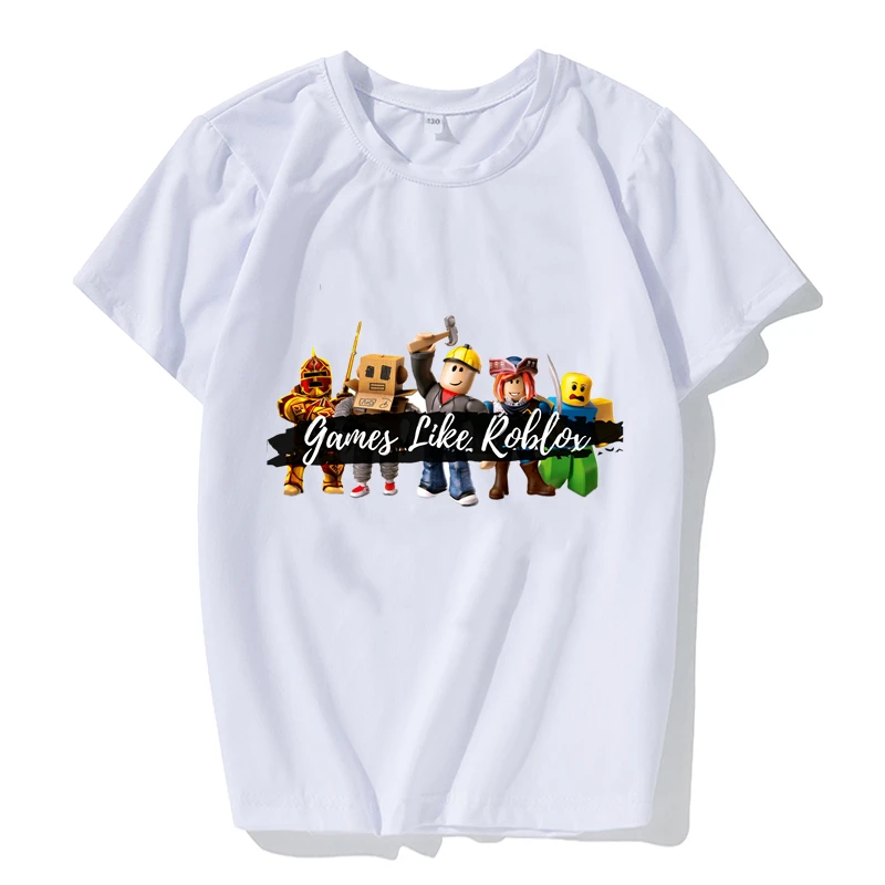 Game Robloxing T Shirt Children New Kawaii Funny Summer Cartoon Cotton T-shirt For Boys Girls Kid Clothing Unisex Short Sleeves
Game Robloxing T Shirt Children New Kawaii Funny Summer Cartoon Cotton T-shirt For Boys Girls Kid Clothing Unisex Short Sleeves