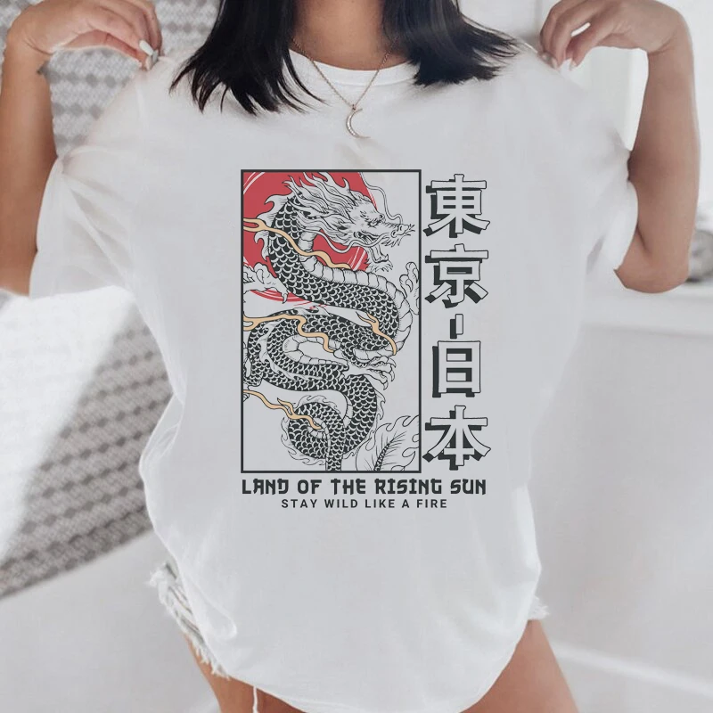 Beach Style Dragon Toyko Graphic Tee Summer Japanese Fashion Aesthetic Casual Funny Women T-Shirt Kawaii Cute Ladies Tops
Beach Style Dragon Toyko Graphic Tee Summer Japanese Fashion Aesthetic Casual Funny Women T-Shirt Kawaii Cute Ladies Tops