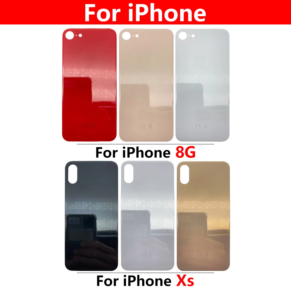 Задняя крышка батарейного отверстия с большим отверстием для IPhone X XS 8 G Plus, задняя крышка, стеклянная панель, задний корпус, запасные части
Задняя крышка батарейного отверстия с большим отверстием для IPhone X XS 8 G Plus, задняя крышка, стеклянная панель, задний корпус, запасные части