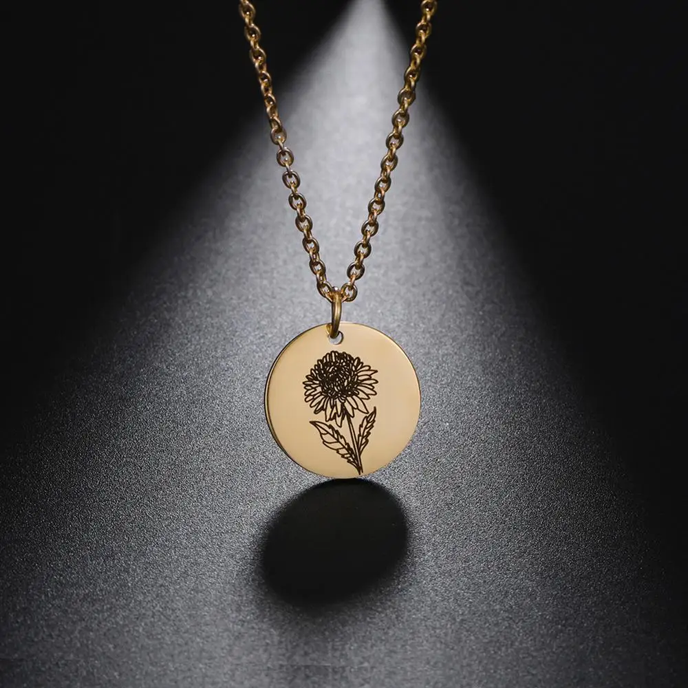 Likgreat Aster Flower Pendant Necklaces for Women Lovers Stainless Steel Charm Choker Accessories Jewelry Gift
Likgreat Aster Flower Pendant Necklaces for Women Lovers Stainless Steel Charm Choker Accessories Jewelry Gift
