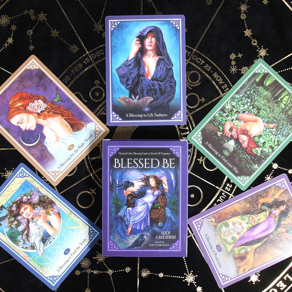 Благословенные карты быть ораклом карточки Lenormand с романтическими надписями о