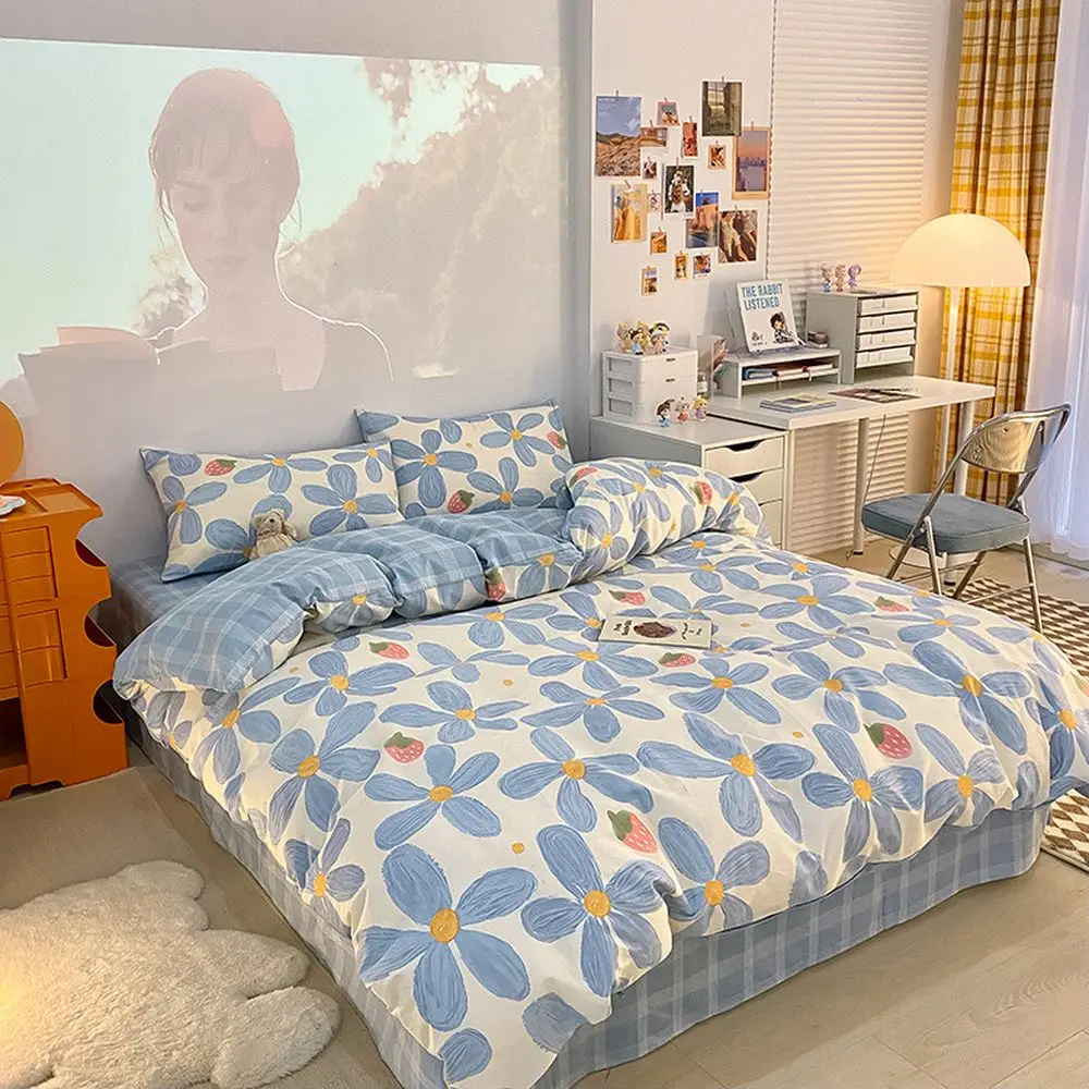 Bedding Set Pure Cotton Four Piece Set Ins Wind Small Fresh Print Bed Sheet Set Twill Sheets Bedding Set Cotton Duvet Cover
Bedding Set Pure Cotton Four Piece Set Ins Wind Small Fresh Print Bed Sheet Set Twill Sheets Bedding Set Cotton Duvet Cover