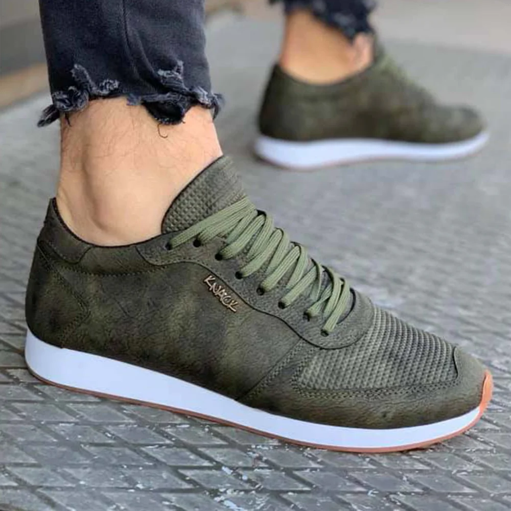 

Knack Casual Men's Shoes Scalloped Khaki Sport Casual Wear Lace-Up Summer 2021 Fashion Running Men's Stylish New For Teens Shoes Men Original Designer Shoes Shoes For Men With Free Shipping Summer Shoes Sneaker 002