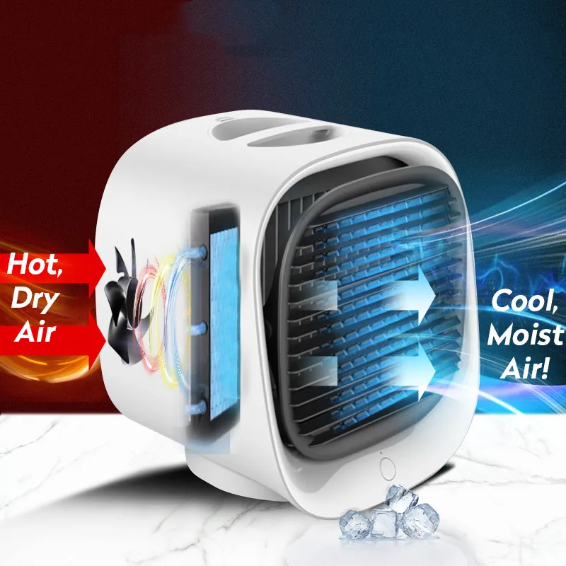 Mini USB Air Conditioner Air Cooler Fan Desktop Air Cooling Fan Humidifier Purifier For Office Bedroom With 7 Colors Light
Mini USB Air Conditioner Air Cooler Fan Desktop Air Cooling Fan Humidifier Purifier For Office Bedroom With 7 Colors Light