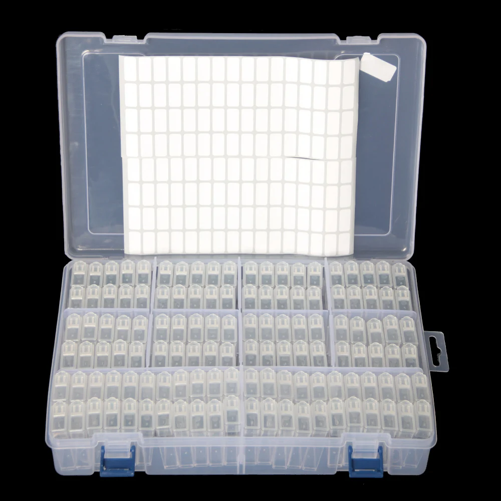 124 Bottles Jar Square Diamond Painting Storage Box Diamond Painting Accessories Beads Container Mosaic Storage Box Organizer
124 Bottles Jar Square Diamond Painting Storage Box Diamond Painting Accessories Beads Container Mosaic Storage Box Organizer