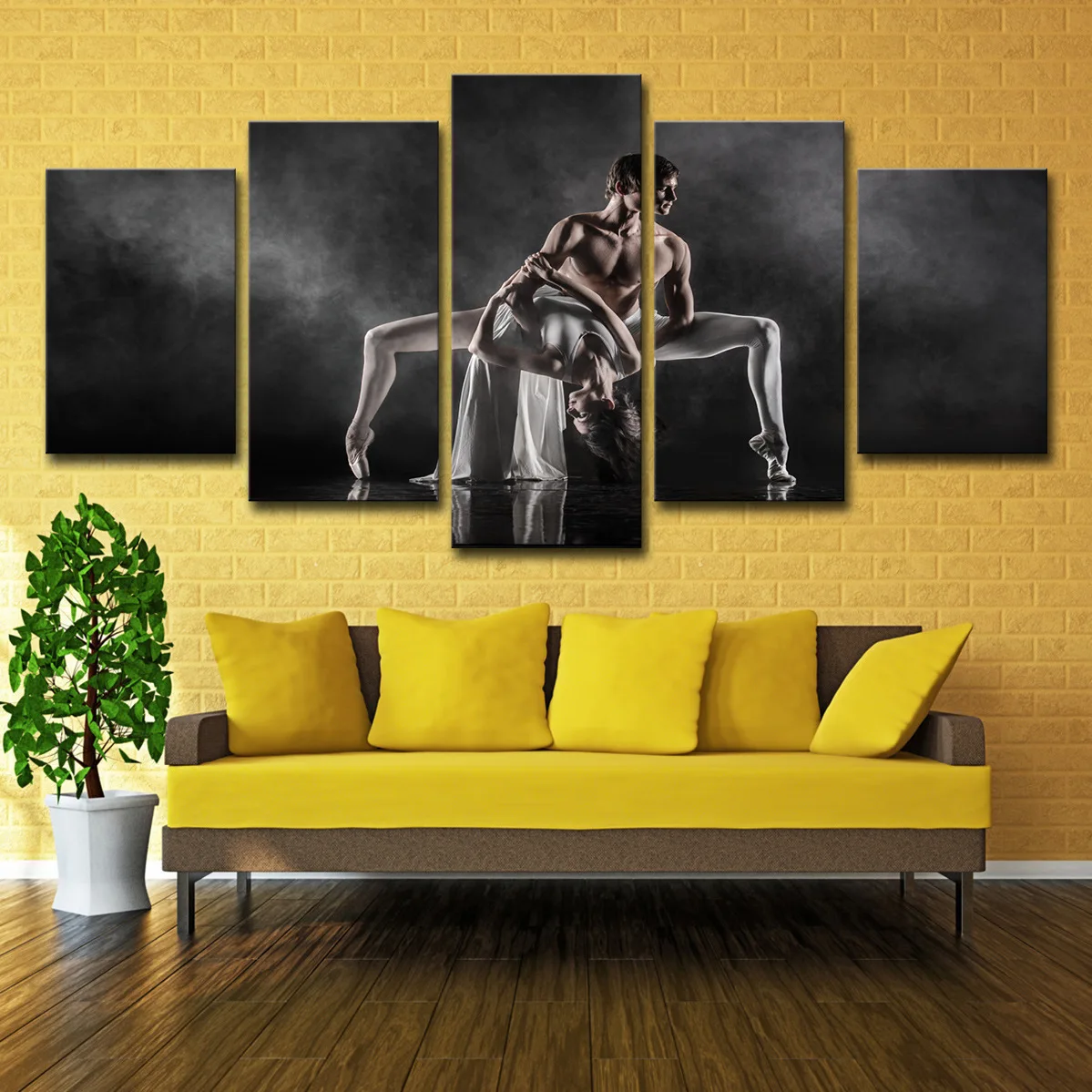 Home Decoration poster picture frame 5 panels Oil Painting Black and white ballet dance wall art for Living Room
Home Decoration poster picture frame 5 panels Oil Painting Black and white ballet dance wall art for Living Room