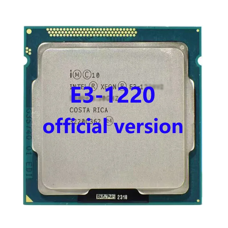 E3-1220 3.1Ghz/3.4Ghz 4-Cores 8mb Caches 80W LGA1155 5GT/s 4-Threads Quad Core Intel Xeon CPU Processor For B75 H61 Motherboard
E3-1220 3.1Ghz/3.4Ghz 4-Cores 8mb Caches 80W LGA1155 5GT/s 4-Threads Quad Core Intel Xeon CPU Processor For B75 H61 Motherboard