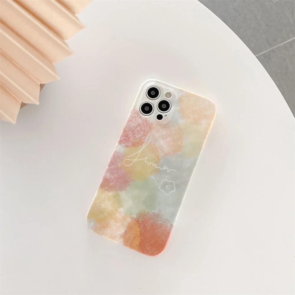 Watercolor Painting Phone Case For iPhone 13 Pro Max 12 Mini 11 X XR XS 7 8 Plus 6S Colorful Matte Soft Shockproof Cover Fundas
Watercolor Painting Phone Case For iPhone 13 Pro Max 12 Mini 11 X XR XS 7 8 Plus 6S Colorful Matte Soft Shockproof Cover Fundas
