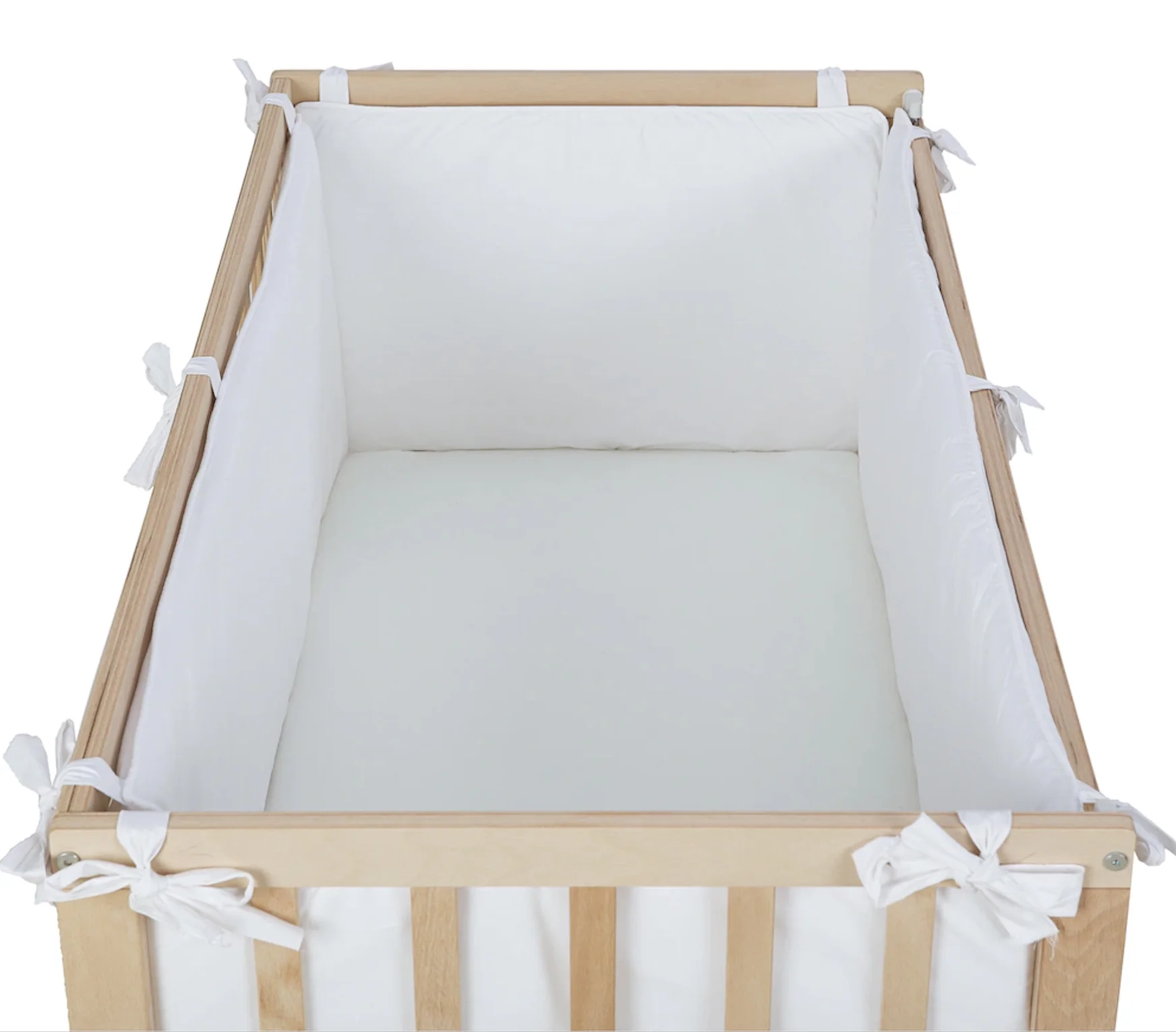 White Four-Piece Side Protection Set for Cribs Cradle Side Protection Set 100% cotton fabric -eokotext certificate with zipper
White Four-Piece Side Protection Set for Cribs Cradle Side Protection Set 100% cotton fabric -eokotext certificate with zipper