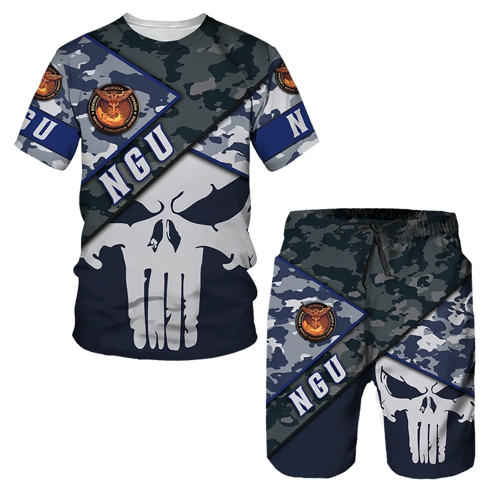 New Fashion Men Camouflage 3D Print T-Shirt Shorts Set Classical NGU Logo Print Short Sleeve Short Pant Suit
New Fashion Men Camouflage 3D Print T-Shirt Shorts Set Classical NGU Logo Print Short Sleeve Short Pant Suit