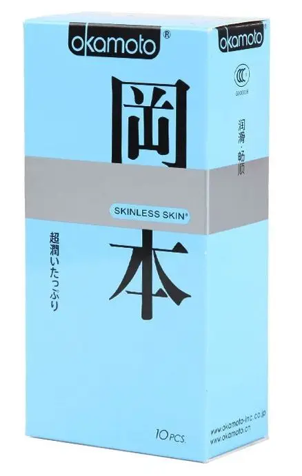 Фото Презервативы в обильной смазке OKAMOTO Skinless Skin Super lubricative - 10 шт | Красота и здоровье