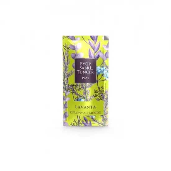 Eyp Sabri Tuncer - Lavender Cologne Wet Wipes, 150 Pack (Small Size) Disinfectant with Alcohol
Eyp Sabri Tuncer - Lavender Cologne Wet Wipes, 150 Pack (Small Size) Disinfectant with Alcohol