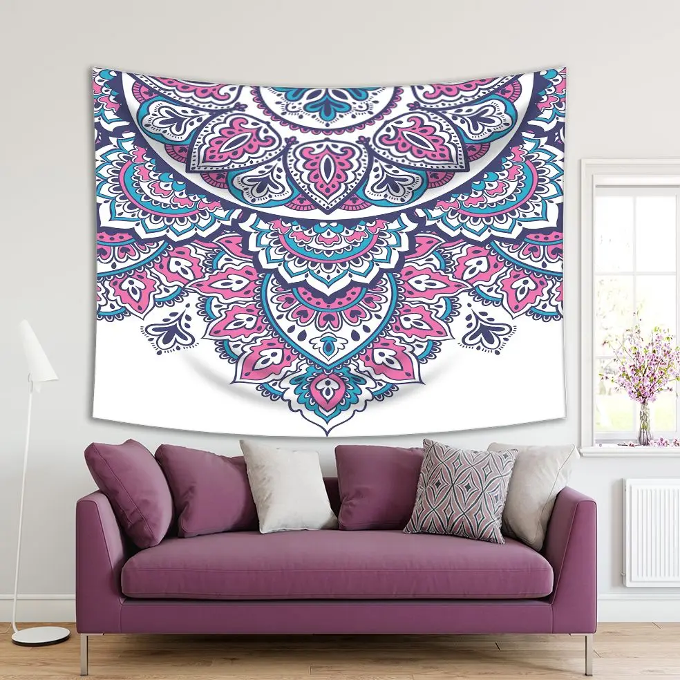 Tapestry Floral Paisley Medallion Pattern Ethnic Mandala Ornament Henna Tattoo Style Navy Blue Fuchsia Artwork
Tapestry Floral Paisley Medallion Pattern Ethnic Mandala Ornament Henna Tattoo Style Navy Blue Fuchsia Artwork