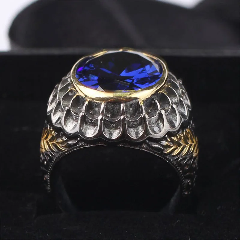 Tanzanite Ring, Mens 925 Silver 18 K Plated Handmade Ring, Handmade Man 925 Silver Oval Tanzanite Royal Blue Ring
Tanzanite Ring, Mens 925 Silver 18 K Plated Handmade Ring, Handmade Man 925 Silver Oval Tanzanite Royal Blue Ring