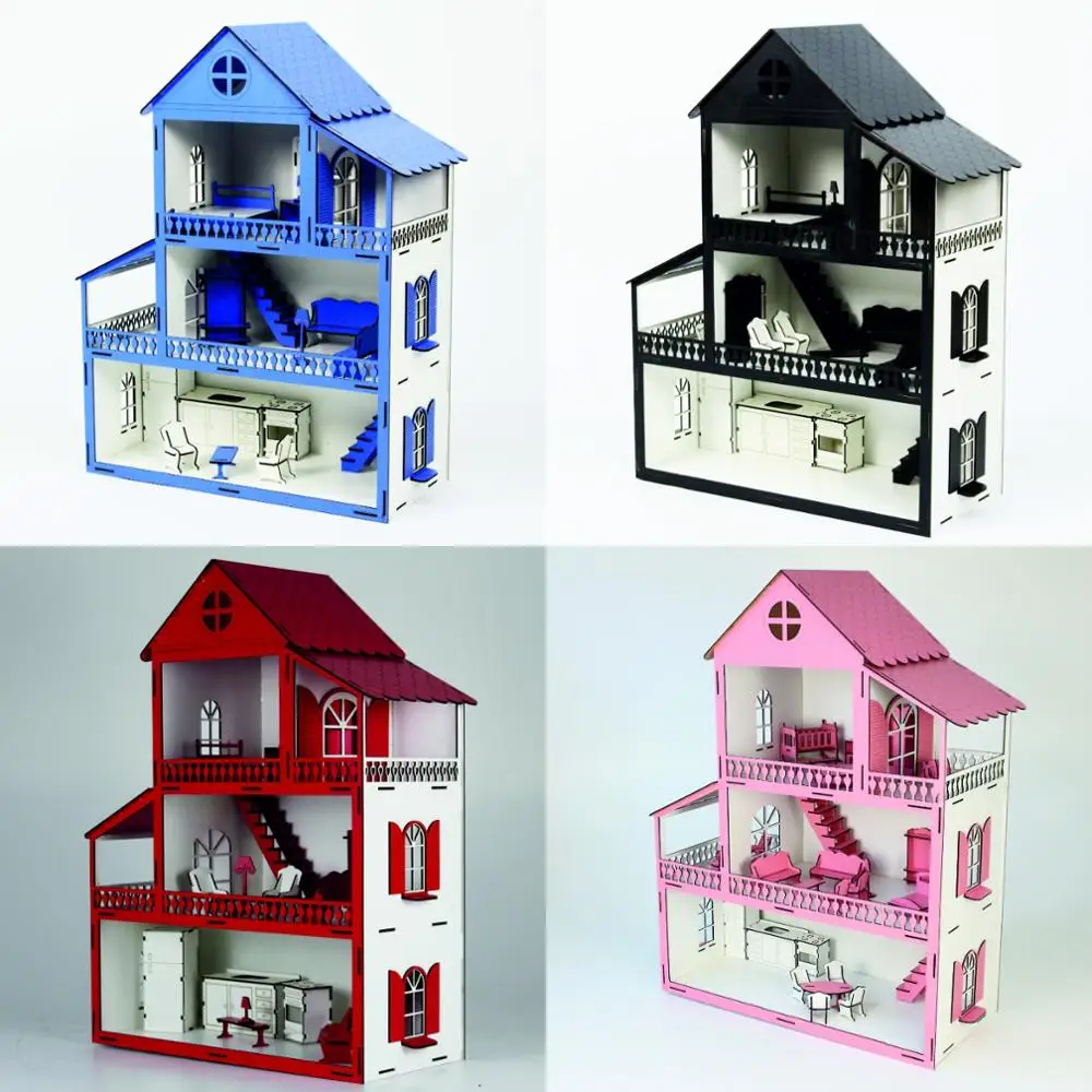 Big Pink Dream children wooden villa house toy playsets accessory baby doll, safe wood furniture girl daughter toys colored
Big Pink Dream children wooden villa house toy playsets accessory baby doll, safe wood furniture girl daughter toys colored