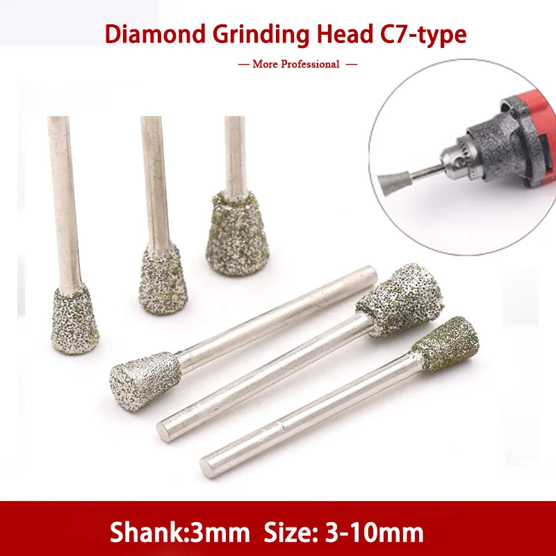 2PC 2.35/3mmShank C3-type Diamond Grinding Head 1-12mm Flat Round Head for Jade Peeled Carved Metal Ceramic Glass Stone Grinding
2PC 2.35/3mmShank C3-type Diamond Grinding Head 1-12mm Flat Round Head for Jade Peeled Carved Metal Ceramic Glass Stone Grinding